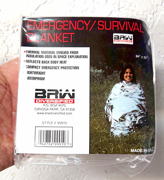5 pcs Emergency BLANKET Thermal Survival Safety Solar Insulating Mylar 84″ X 52″