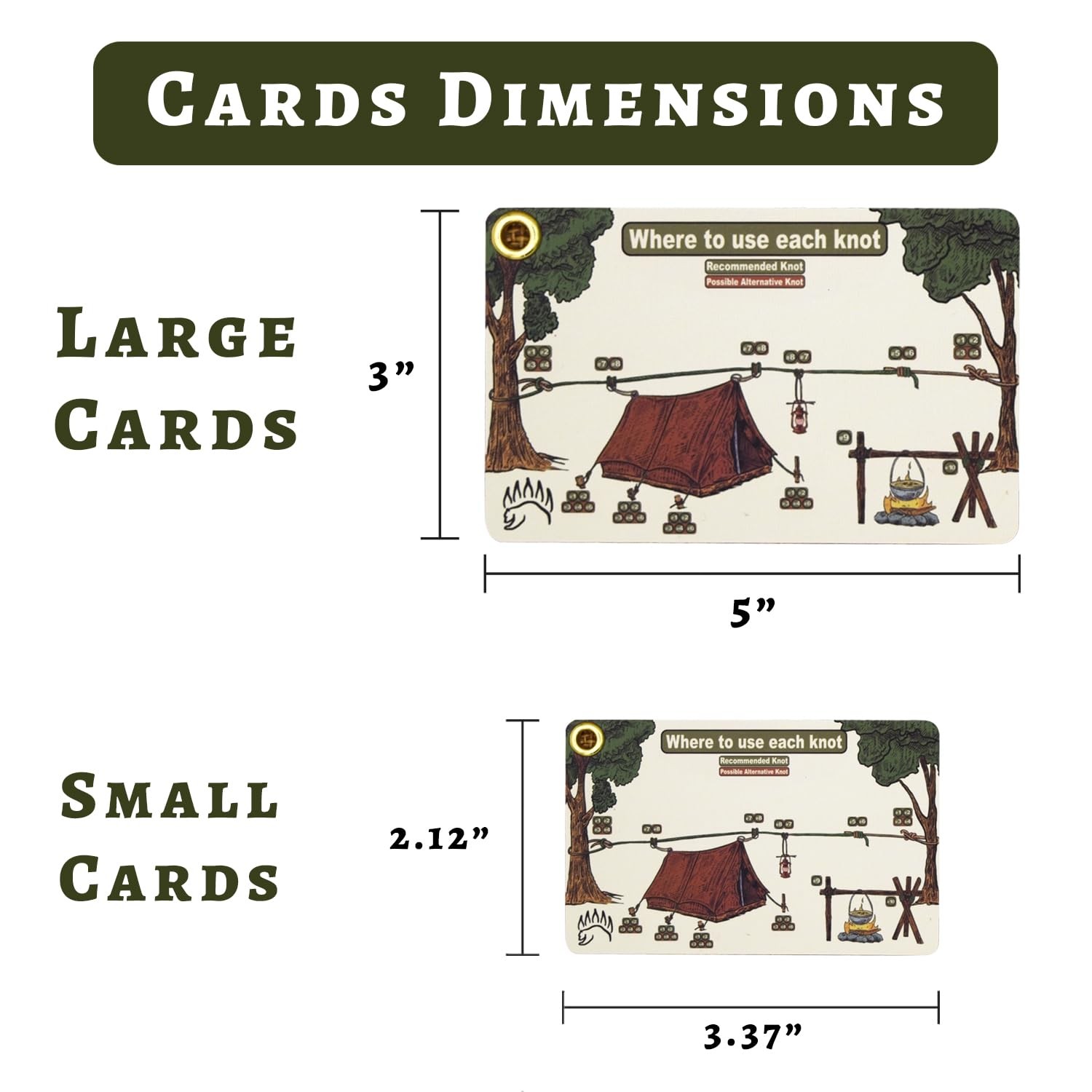 Knot Tying Kit | Camping & Outdoor Knots – by w/Waterproof Knot Tying Cards, …