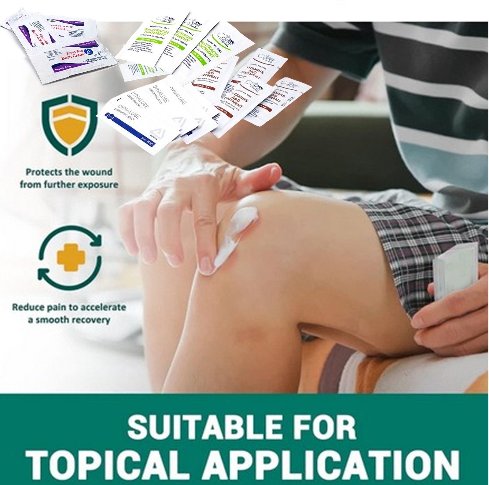 27 PIECE ANTISEPTIC PRODUCTS FIRST AID SURVIVAL KIT IFAK OSHA ANSI REFILL