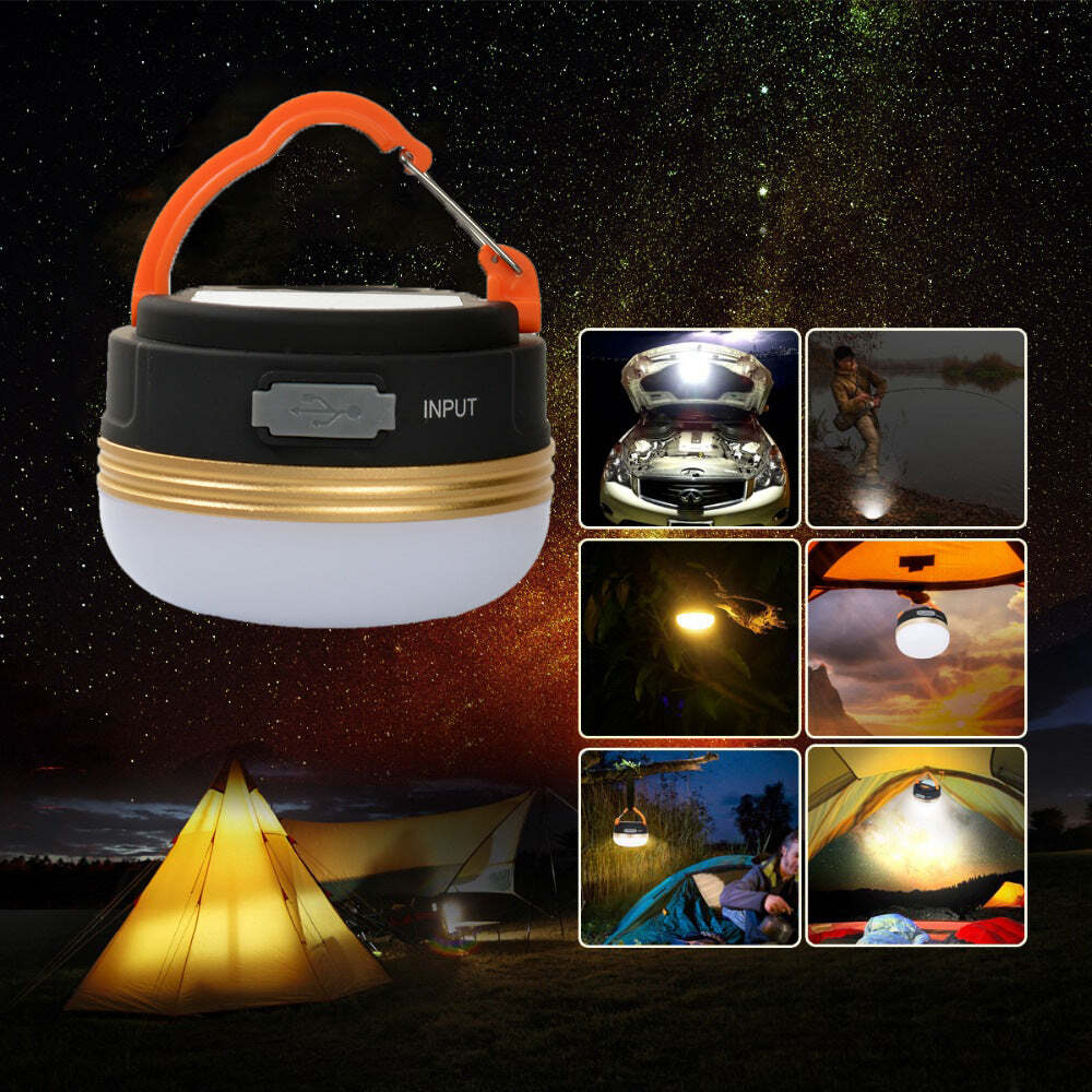 Strong Light Camping Light Usb Rechargeable Outdoor Led Hanging Light