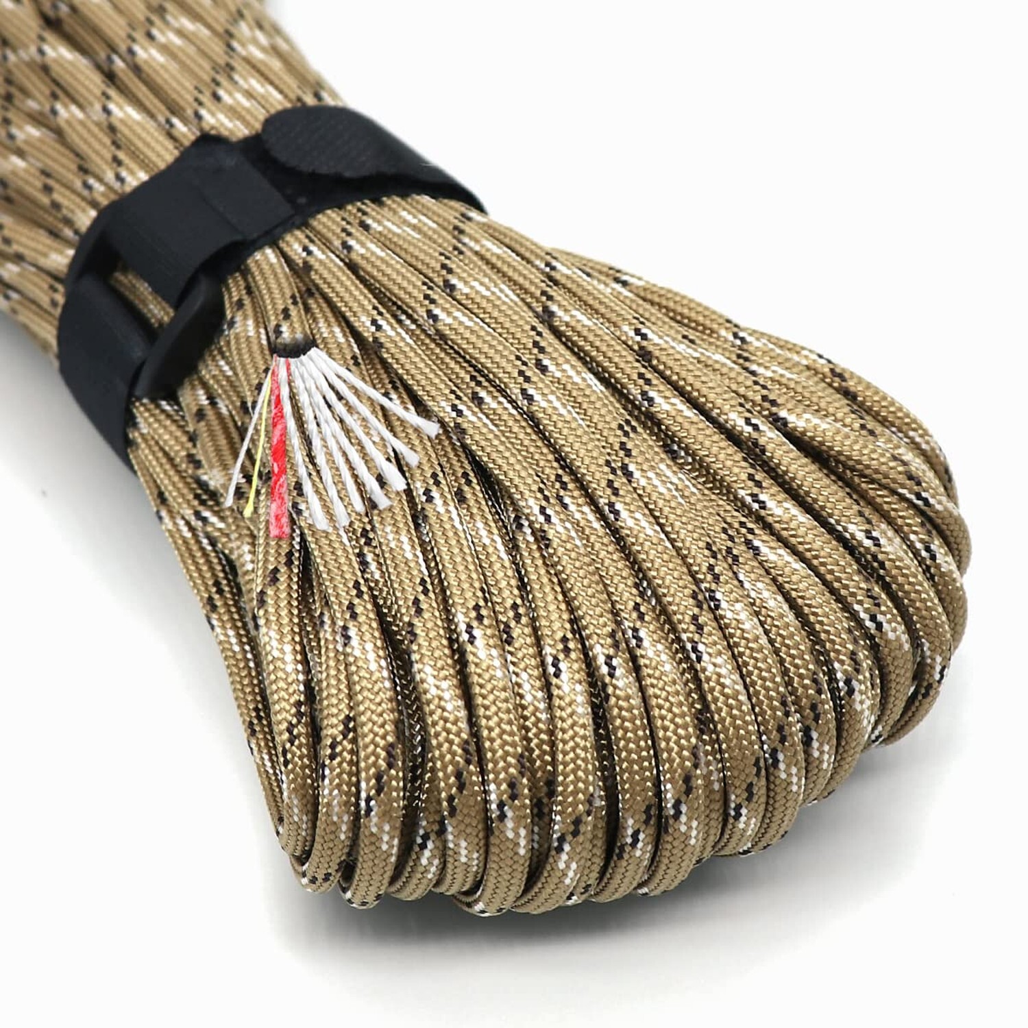 PSKOOK Survival Paracord Parachute Fire Cord Survival Ropes Red Tinder Cord P…