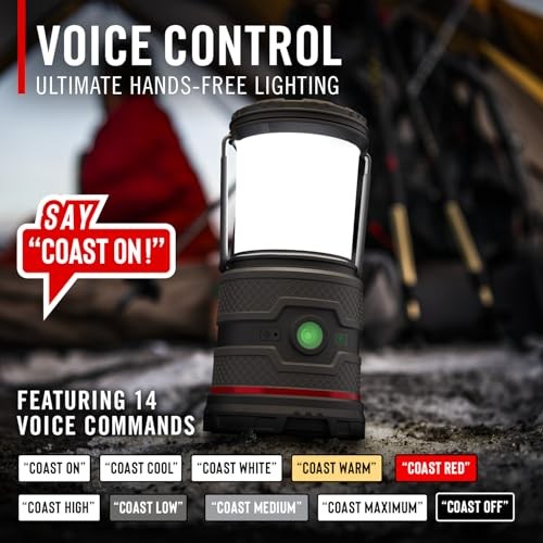 EAL35R 1000 Lumen Voice-Controlled LED Emergency & Camping Flat Dark Earth