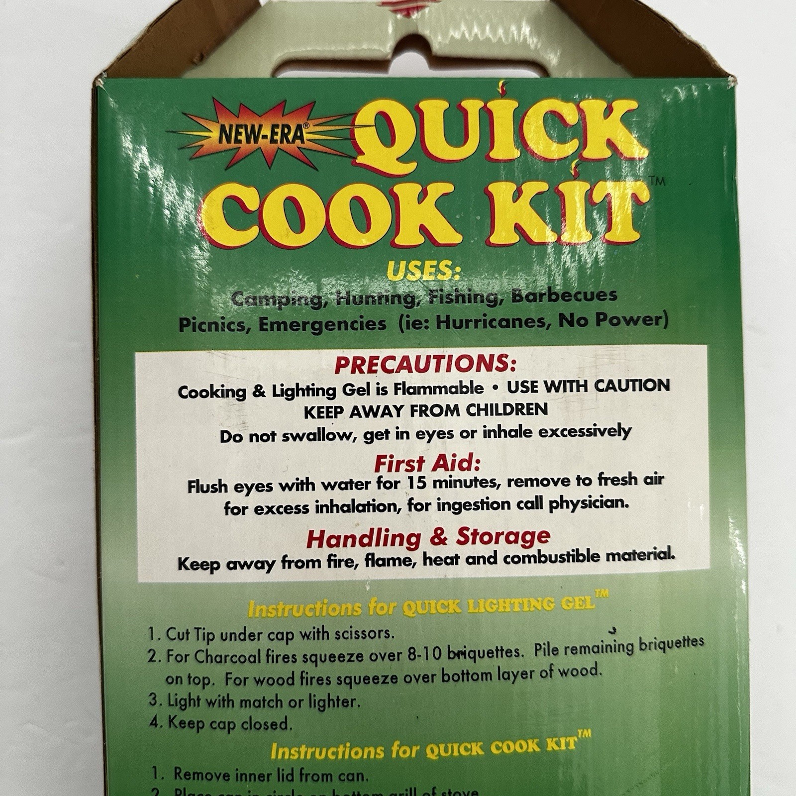 New Era Quick Cook Kit Environmentally Clean Hurricane Minimalist Camping