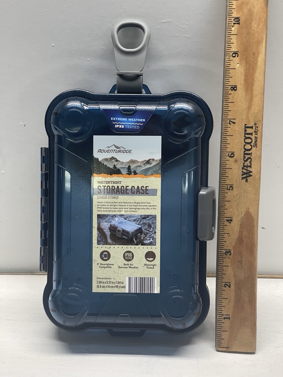 Adventuridge Watertight Extreme Weather Storage Case IPX6 Tested Cash Phone Etc.