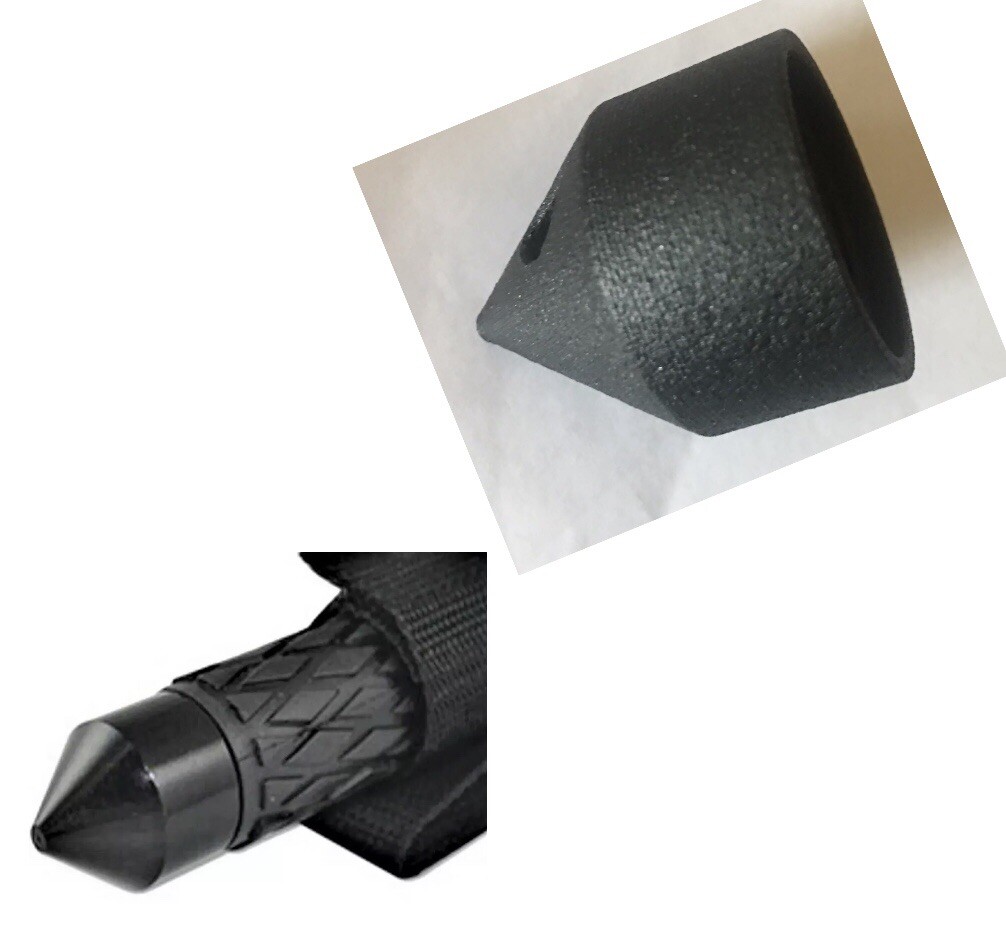 POLICE SWAT Security Guard TSB Window Baton Glass Breaking Steel Tail End Cap