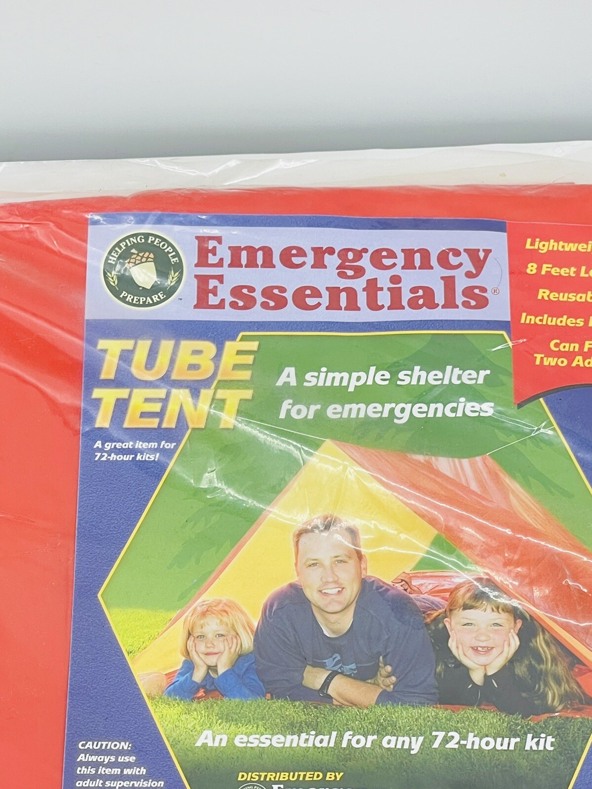 Outdoor Vinyl Tube Tent Camping/Hiking Emergency Essentials Survival Shelter 8ft