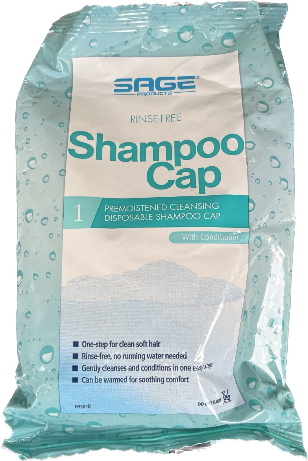 20x Stryker/Sage Comfort Shampoo & Conditioner #7909 Disposable Hair Wash Cap