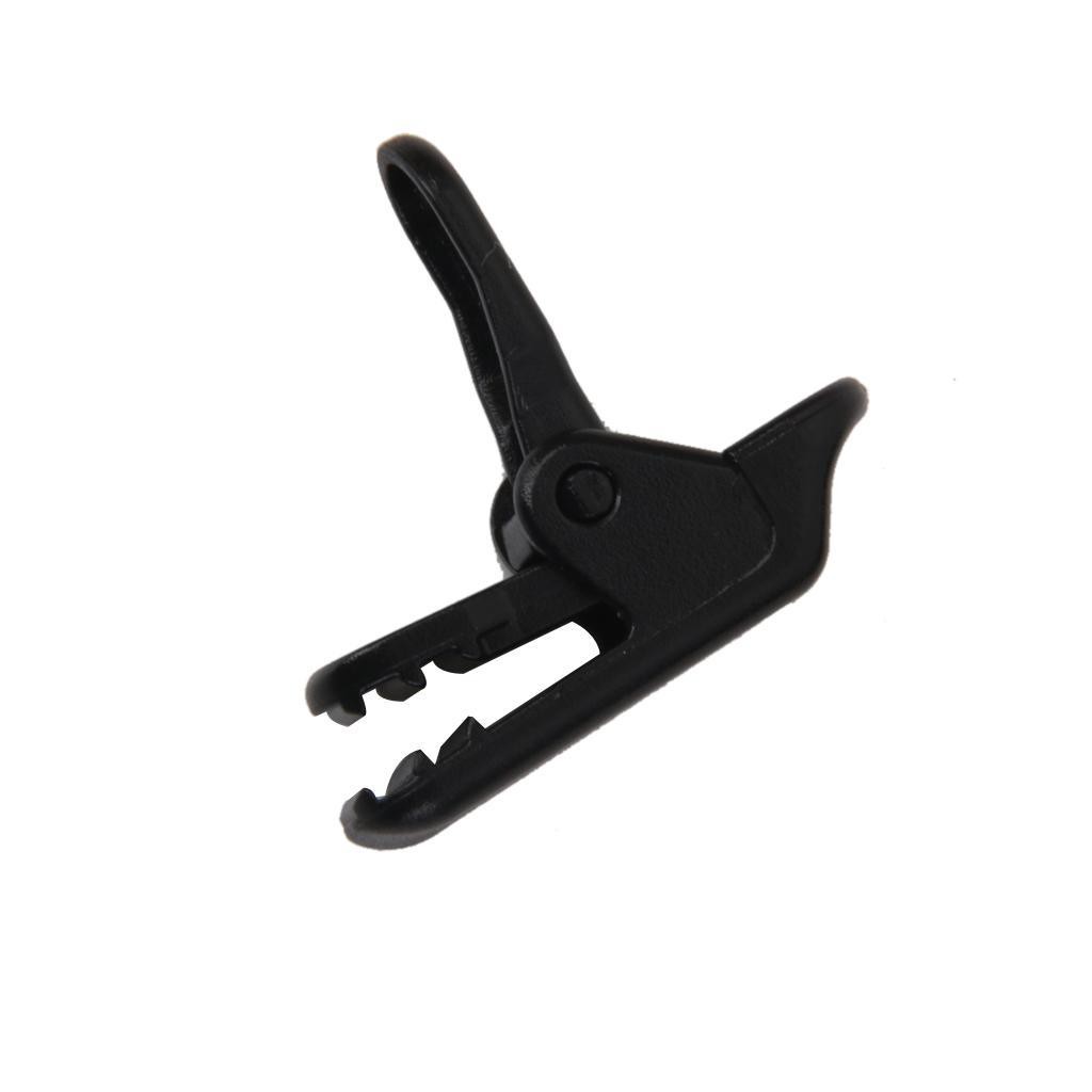 10 Pieces Tent Clamp Snap Clips + 20m Tent Guy Line Rope Cord Paracord