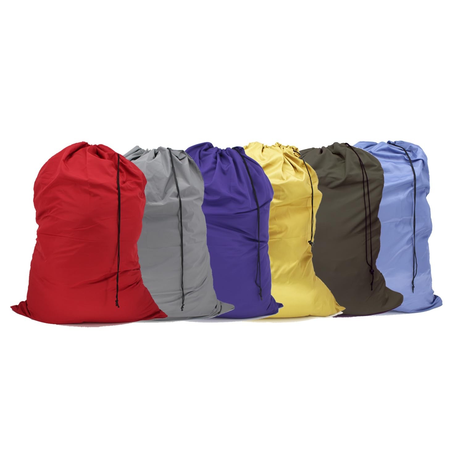YETHAN Extra Large Laundry Bag 6 Pack, Varied Colors, Travel 6 Bags, Mixcolor