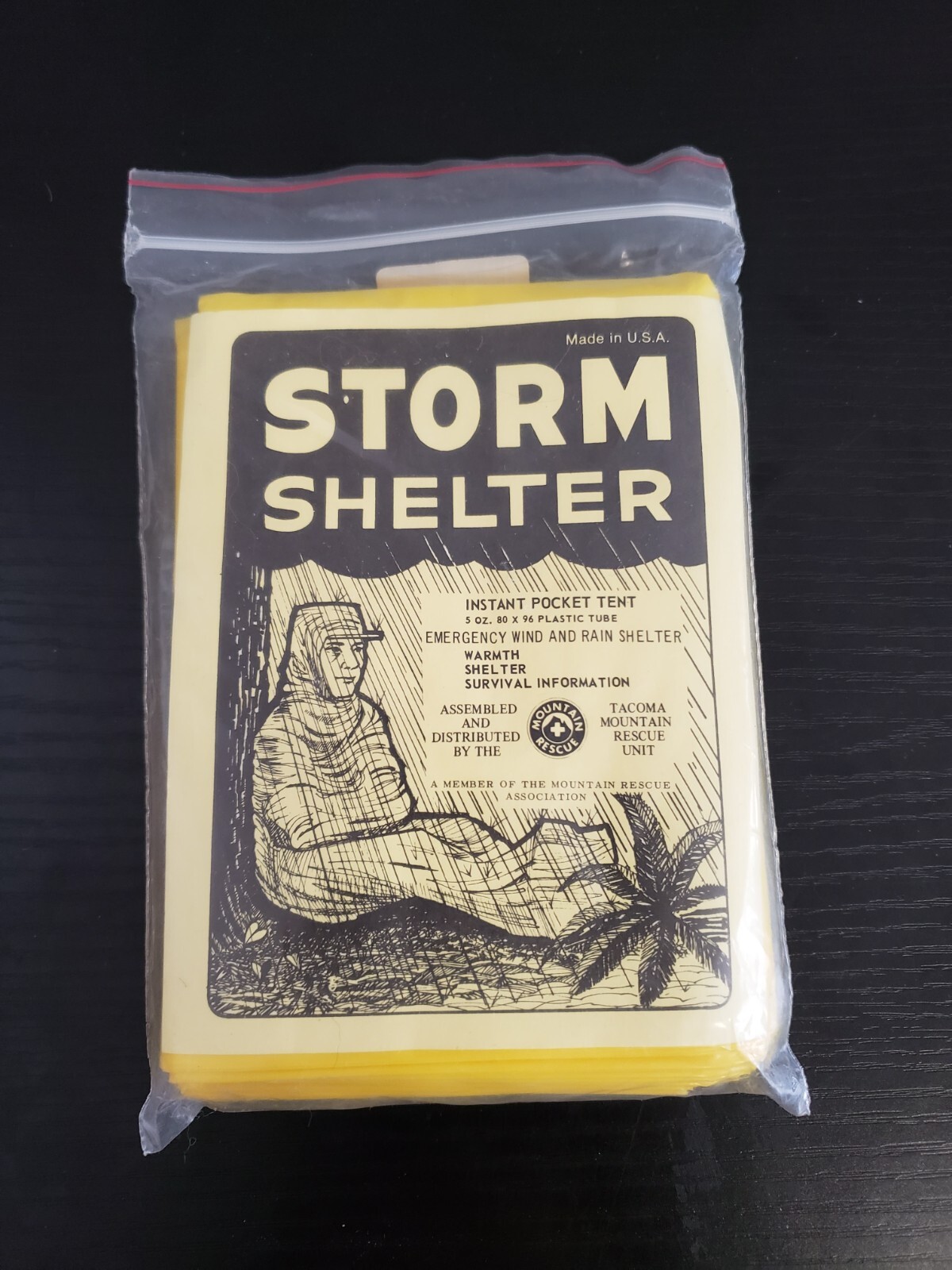Survival Kit – Storm Shelter “Instant Pocket Tent” – KRB5B