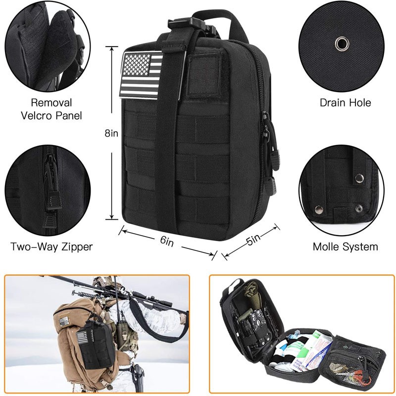 Outdoor Survival Emergency Kit | Wilderness First Aid Box | Multi-Purpose