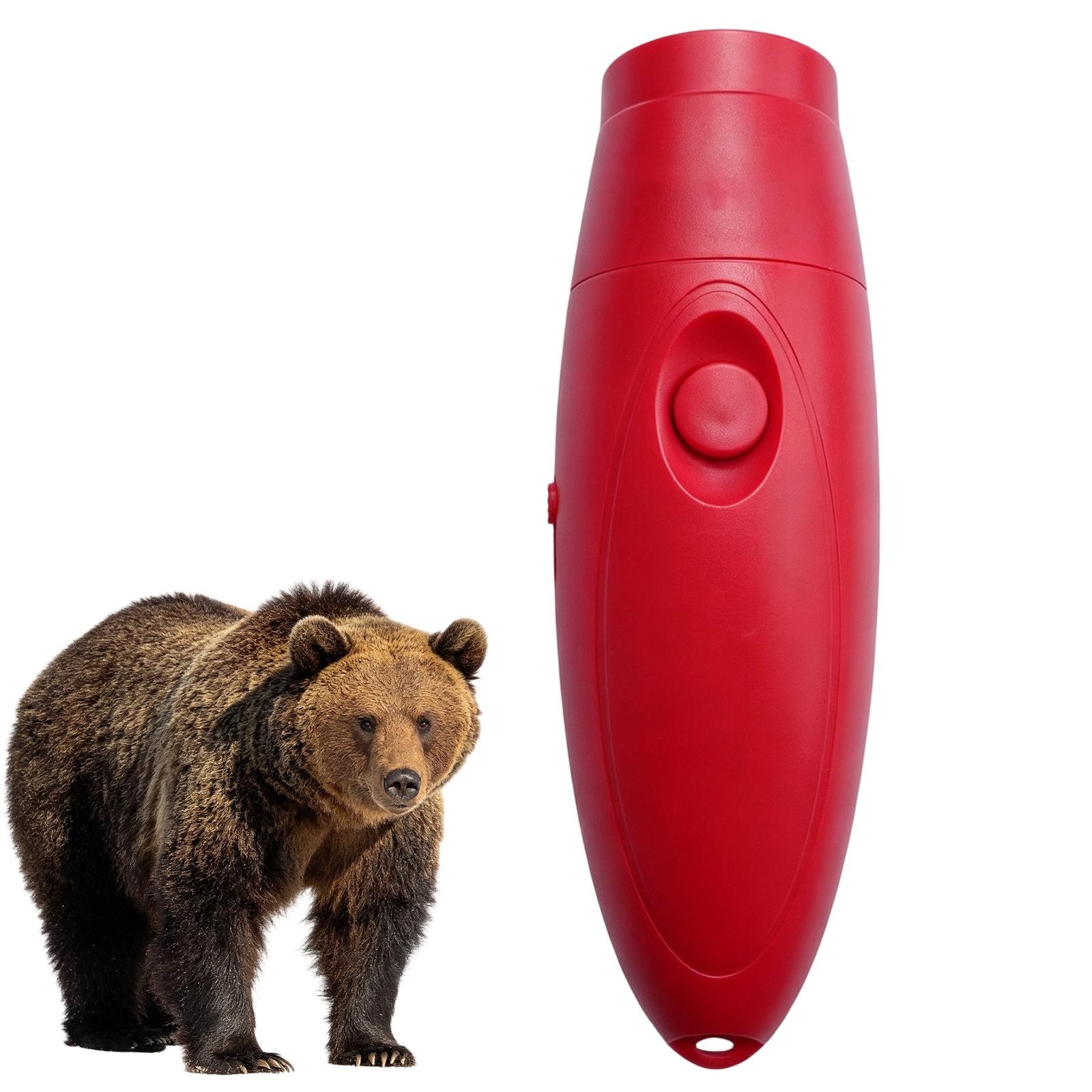 Electronic Air Bear Horn, 130dB Loud Air Horn for Safety Hiking Camping