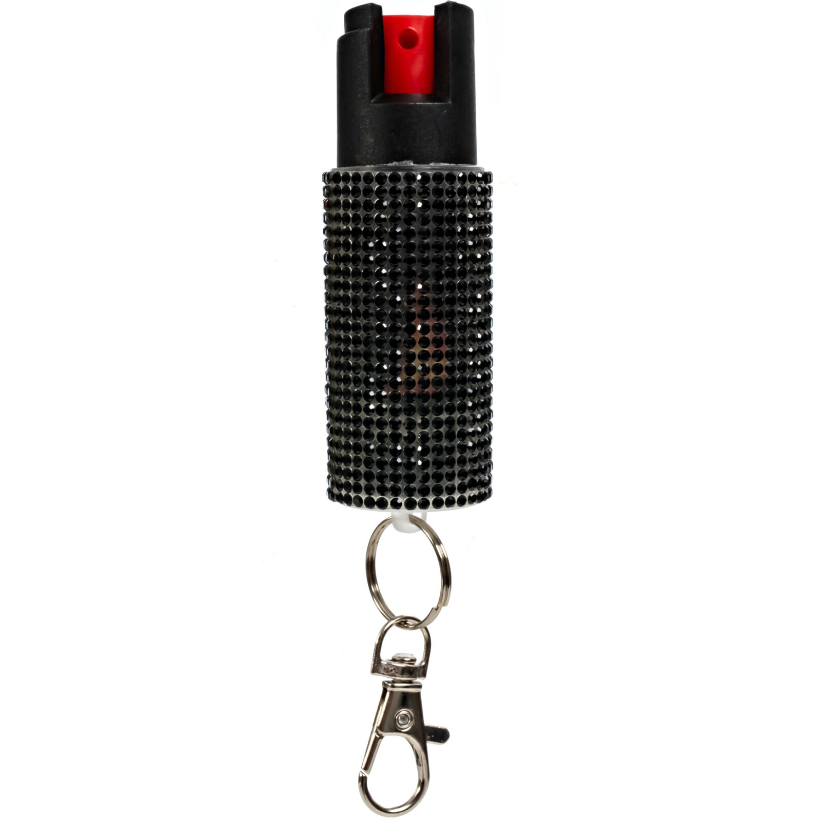 2 Pack Burn Pepper Spray 1/2oz Self Defense in Fashionable Keychain Case Black