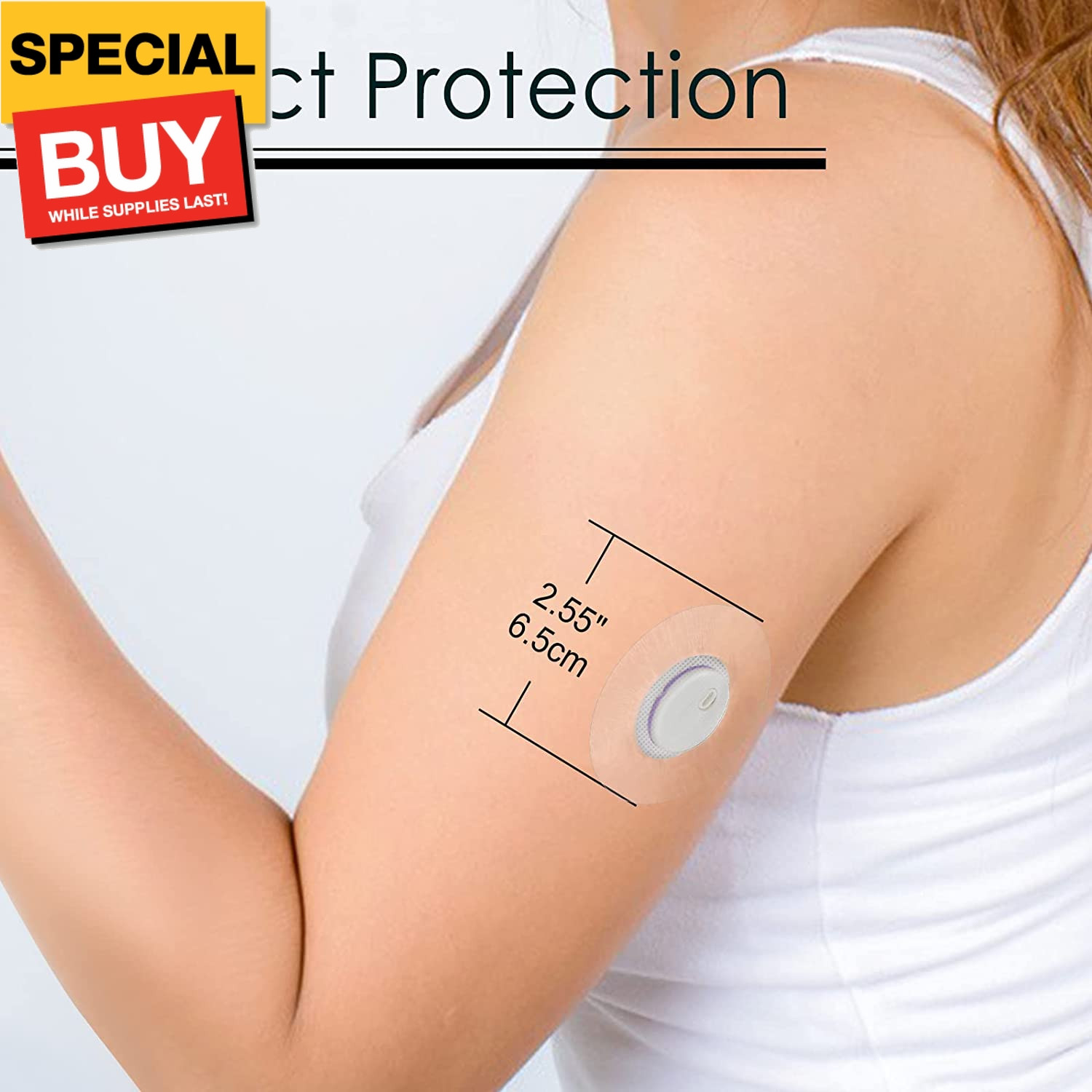 45Pack Libre 3 Sensor Covers – Waterproof Freestyle Adhesive Patches, Hypoallerg
