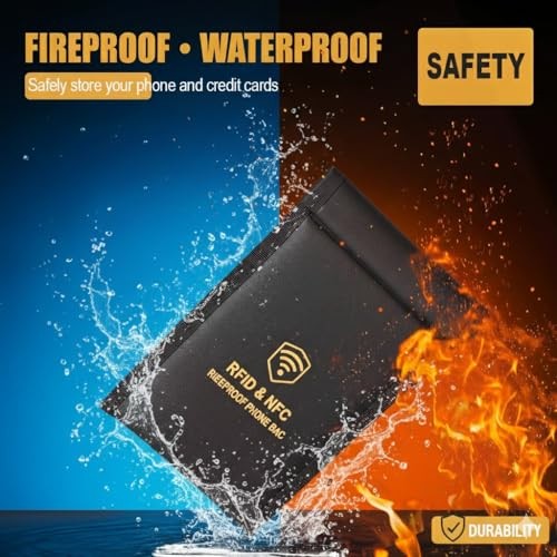 Faraday Bags for Phones,Faraday Cage Signal Blocker Pouch – Military Grade 1