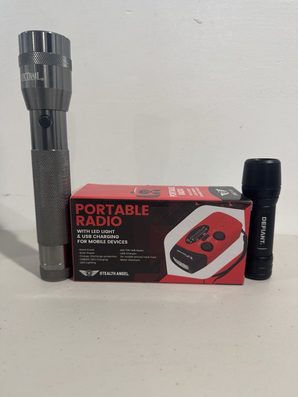 Outdoor Emergency Gear Bundle Flashlights Radio Camping Hiking Tested
