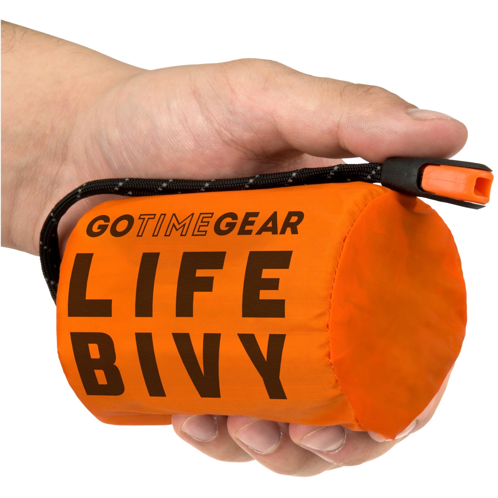 Go Time Gear Lightweight Bivy Sack – Emergency with 120 1 Pack, Orange