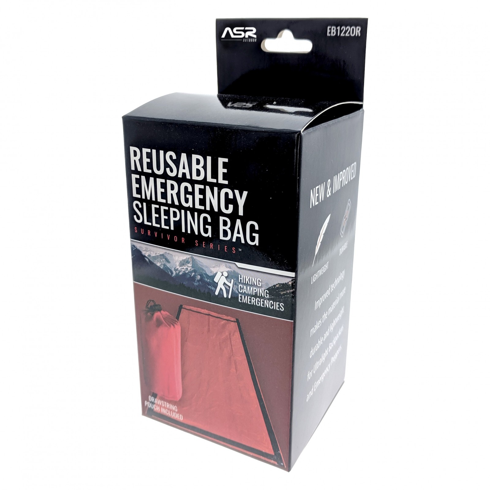 (2 Pack) ASR Outdoor Mylar Aluminized Emergency First Aid Bivvy Sleeping Bag