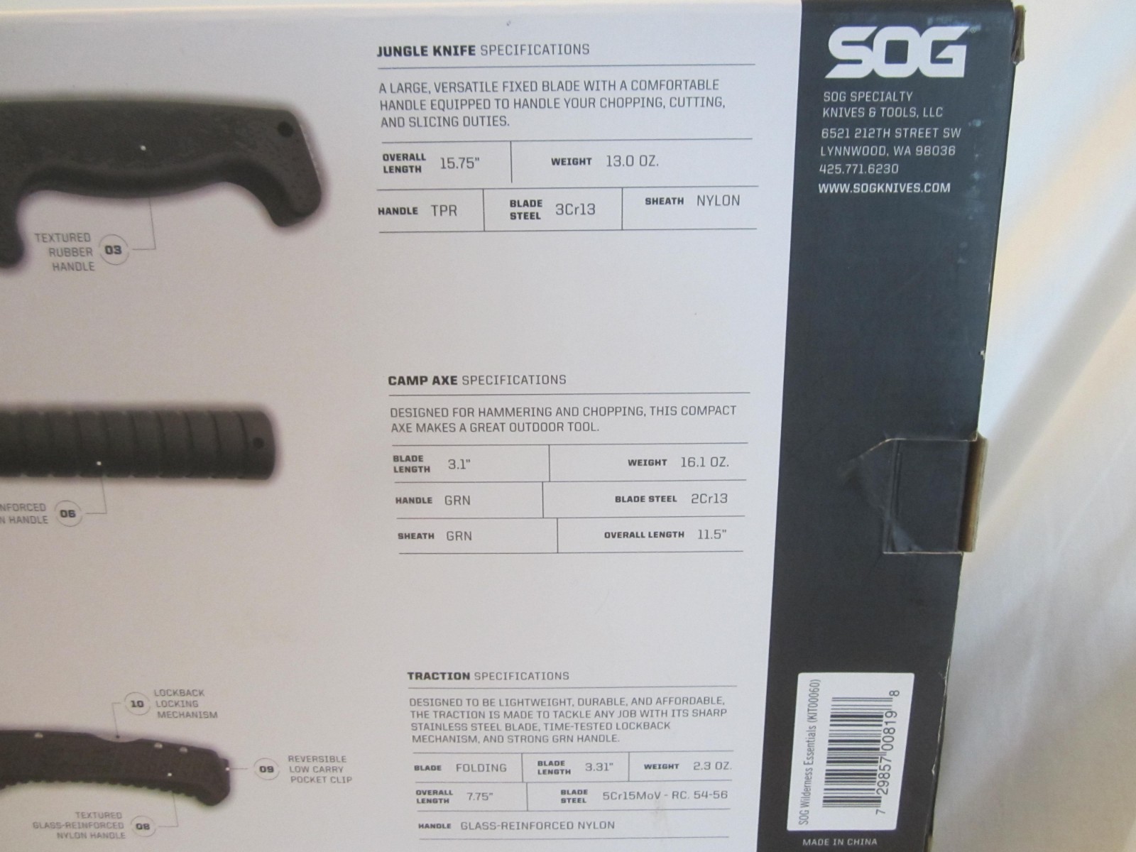 SOG Ultimate Wilderness Survival KIT Camping BRAND NEW NIB