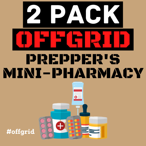 Prepper’s Mini-Pharmacy 2 PACK Perfect for Off Roading, Camping, Hiking, 4×4