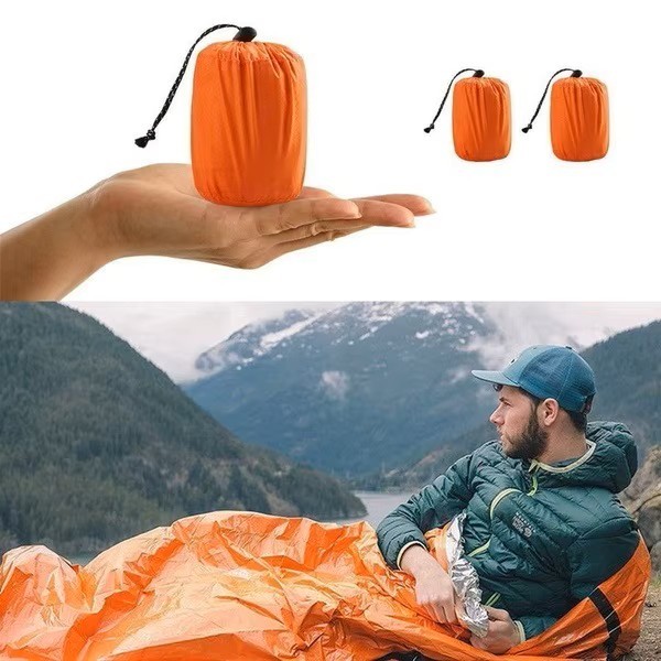 Waterproof Emergency Survival Sleeping Bag Outdoor Thermal Sack Rescue Blanket