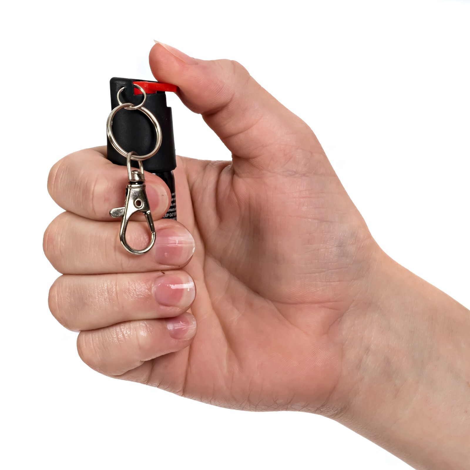 Lot of 6 BURN Pepper Spray 1/2oz Keychain Unit Safety Lock Self Defense Security