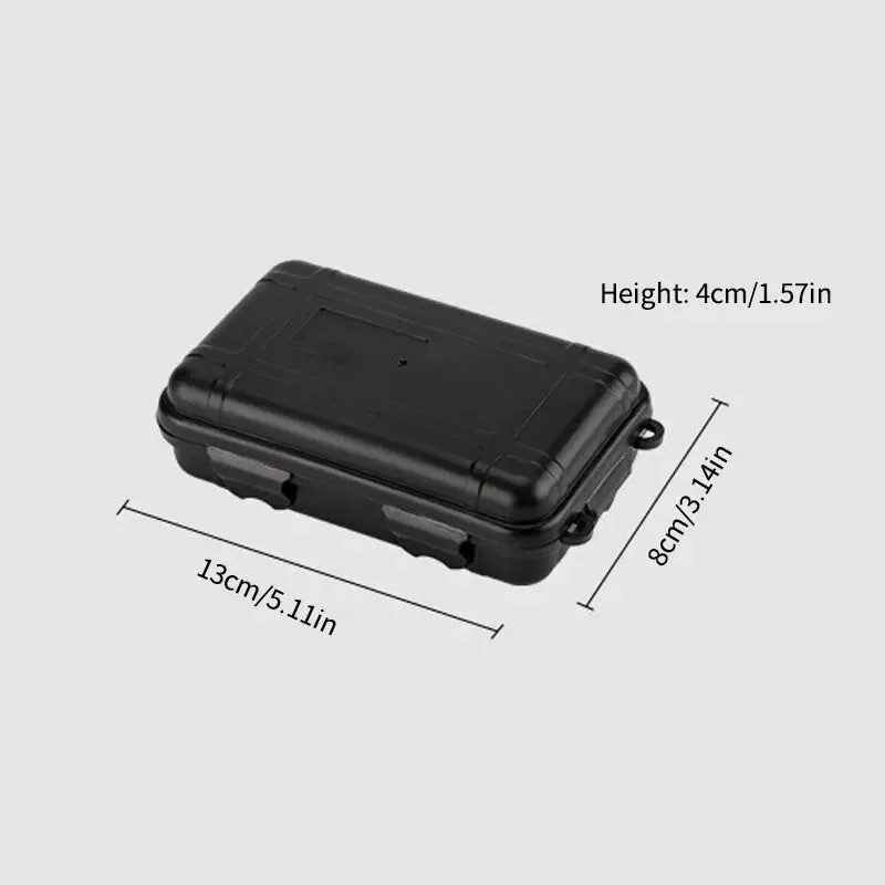 1pc EDC Waterproof Survival Storage Box Outdoor Camping Shockproof Case