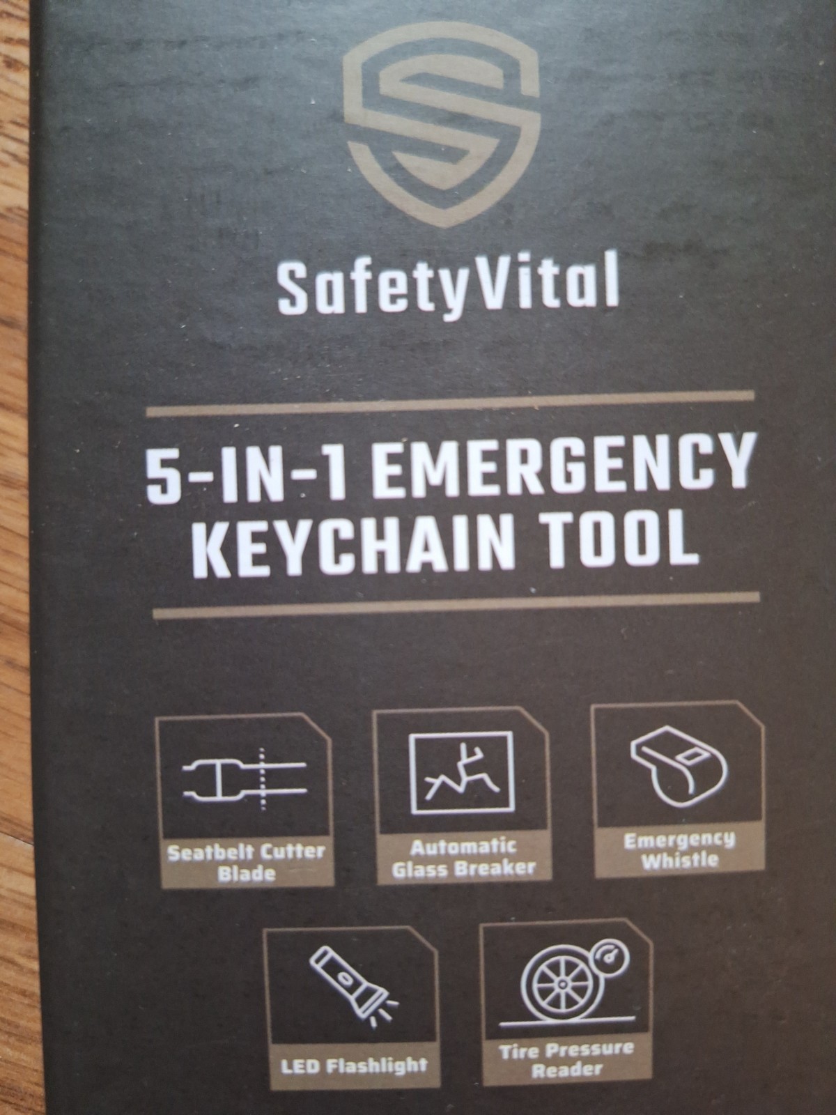 Safety Vital Emergency Survival 5-in-1 Multi-Tool Set Flashlight Key Chain