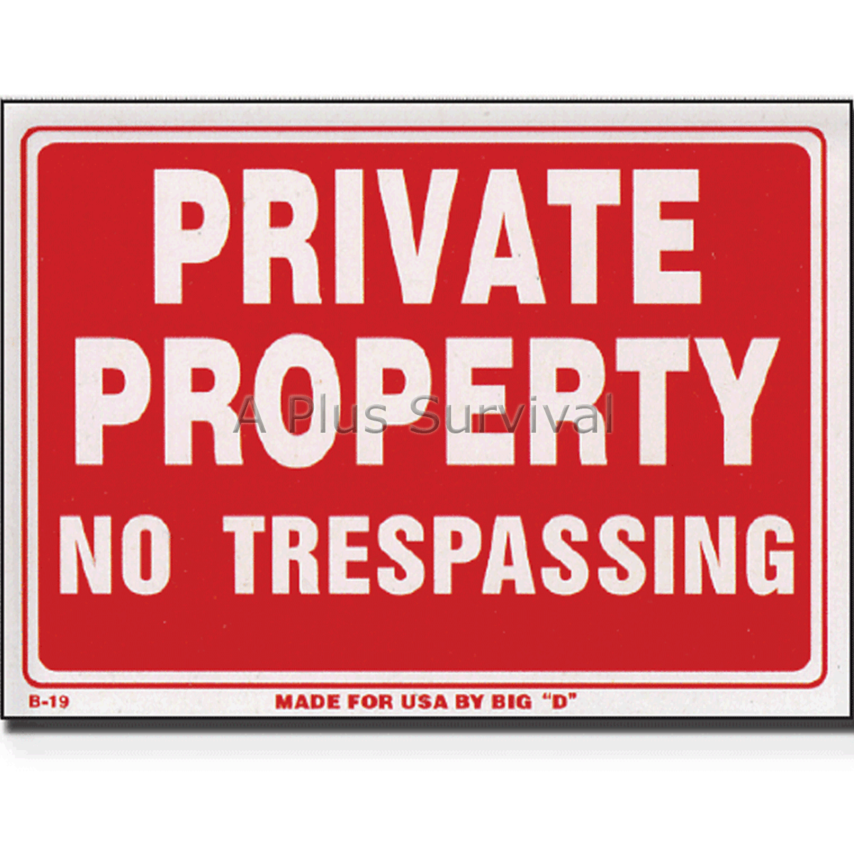 2 Pack – Private Property No Trespassing 9″x12″ Safety Sign Home Business Office