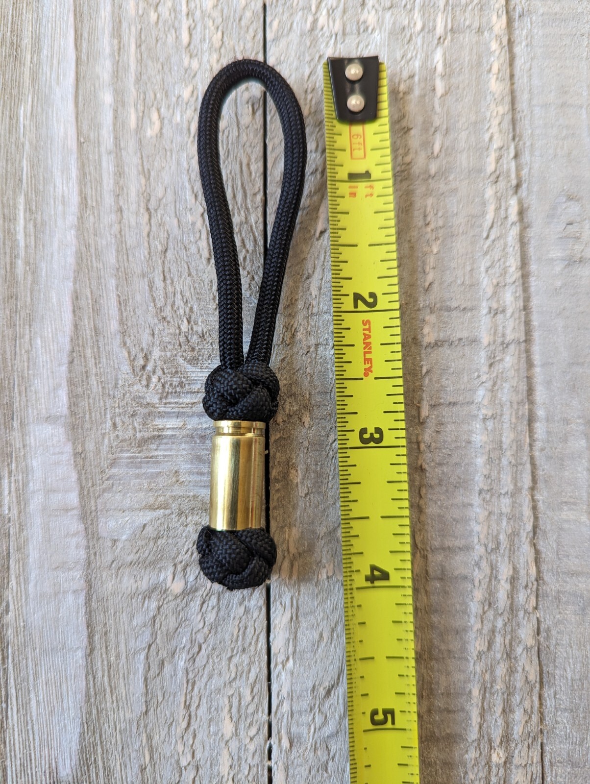 Three Paracord Zipper Pulls w/ 9mm shell case