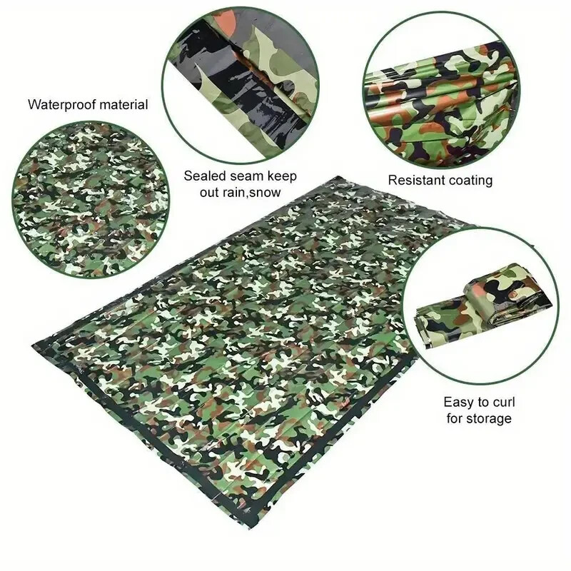 Bivvy Camouflage Emergency Sleeping Bag Thermal Survival Camping Hiking Outdoor