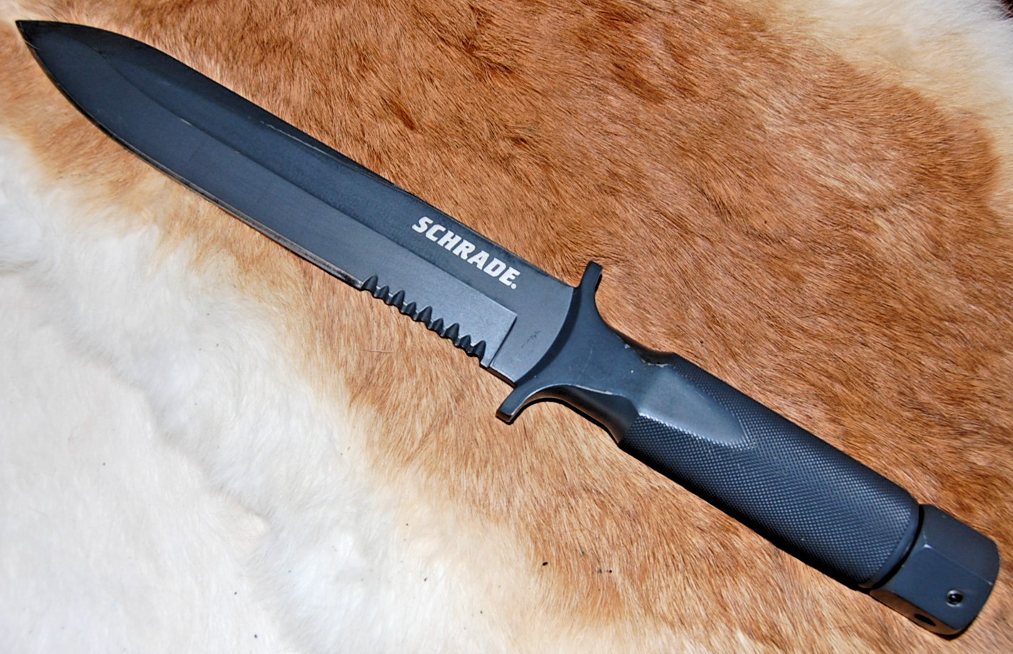 Rare Schrade SCHF1 Large Extreme Survival Knife – One-Piece Drop Forged