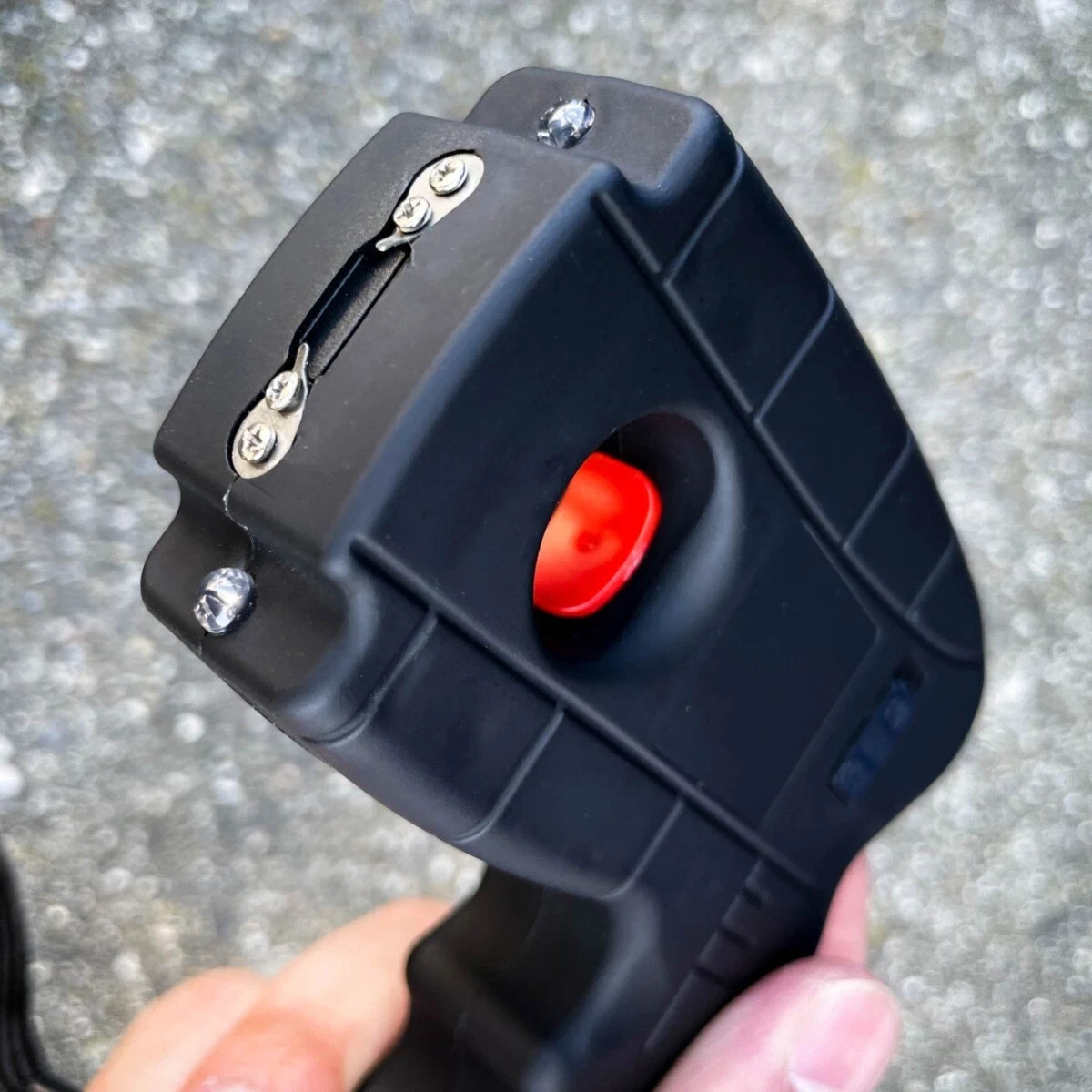 Pistol Grip Stun Gun Rechargeable Defender 10MV Flashlight Heavy Duty