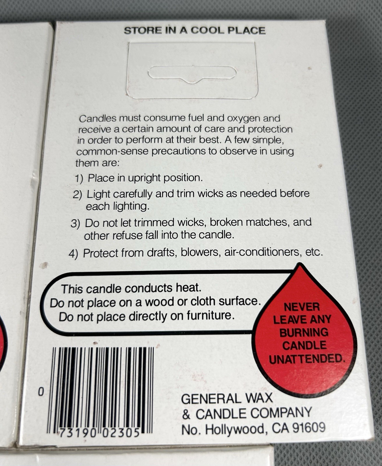 Vtg Candles Household & Emergency 3/4” X 5” General Wax Lot 3 Camping Made USA
