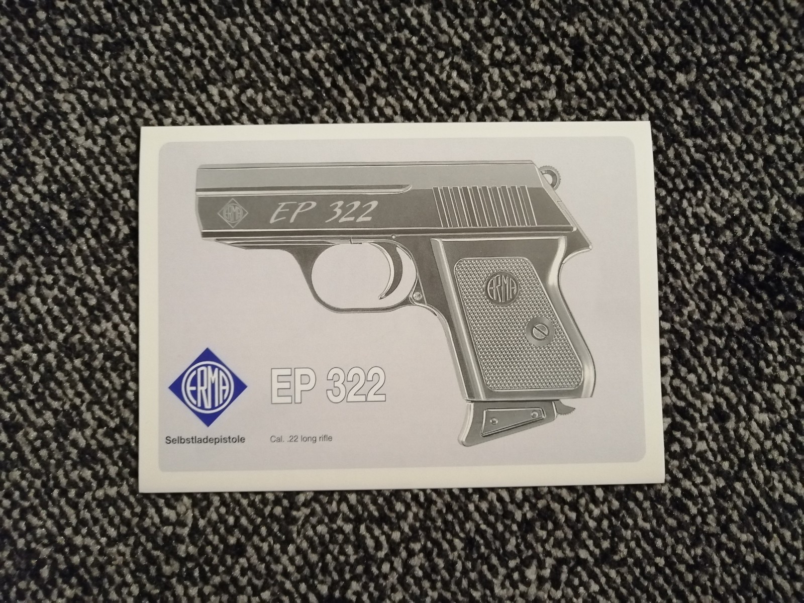 Instruction Manual ERMA EP Pistols & ER Revolvers Cal. .22, .25, .32, 6.35, 7.65