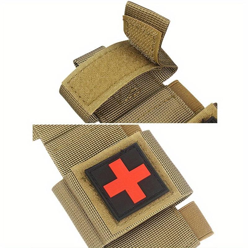 Quick-release IFAK trauma first aid tool storage, MOLLE tourniquet storage box