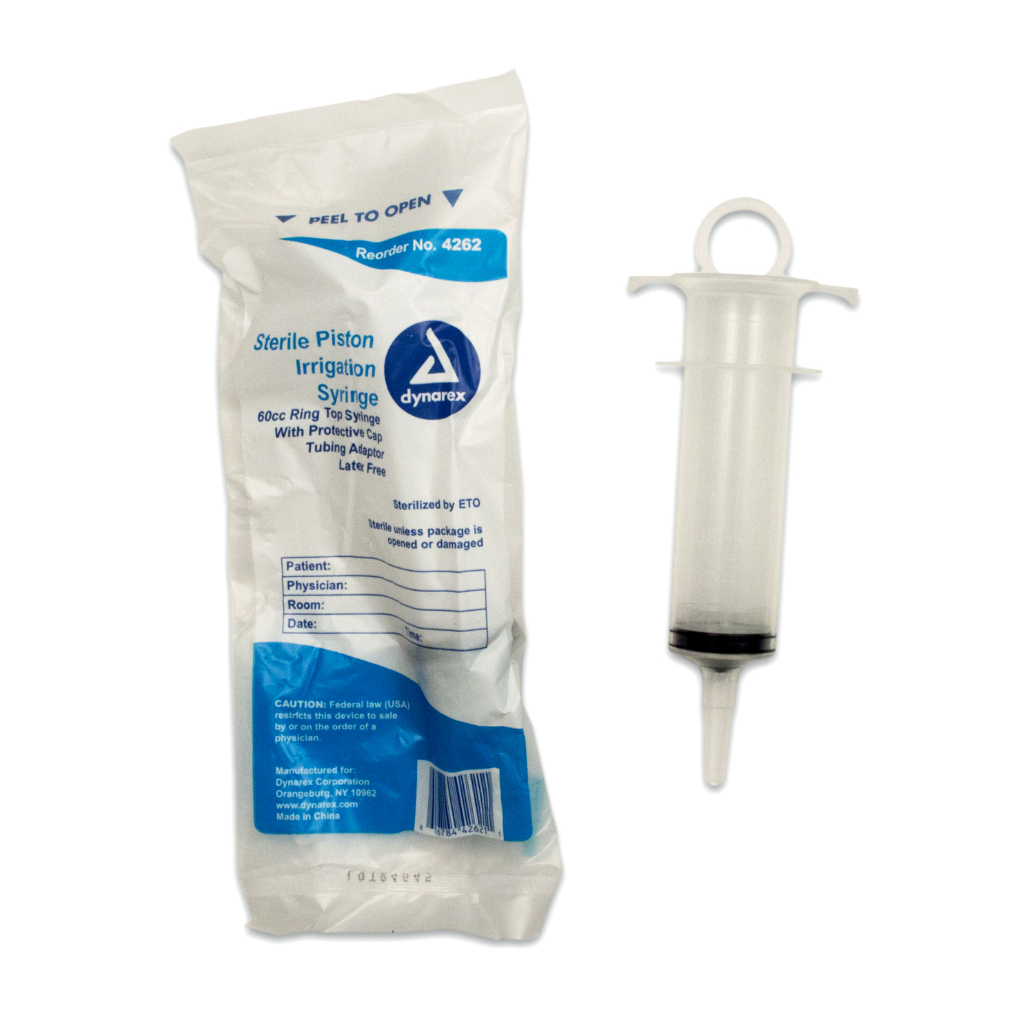 10 Pack 60cc Capacity Piston Irrigation Syringe Wounds First Aid Emergency Kits