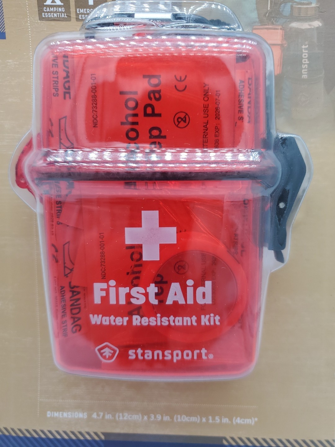 Stansport Water-Resistant Emergency First Aid Kit