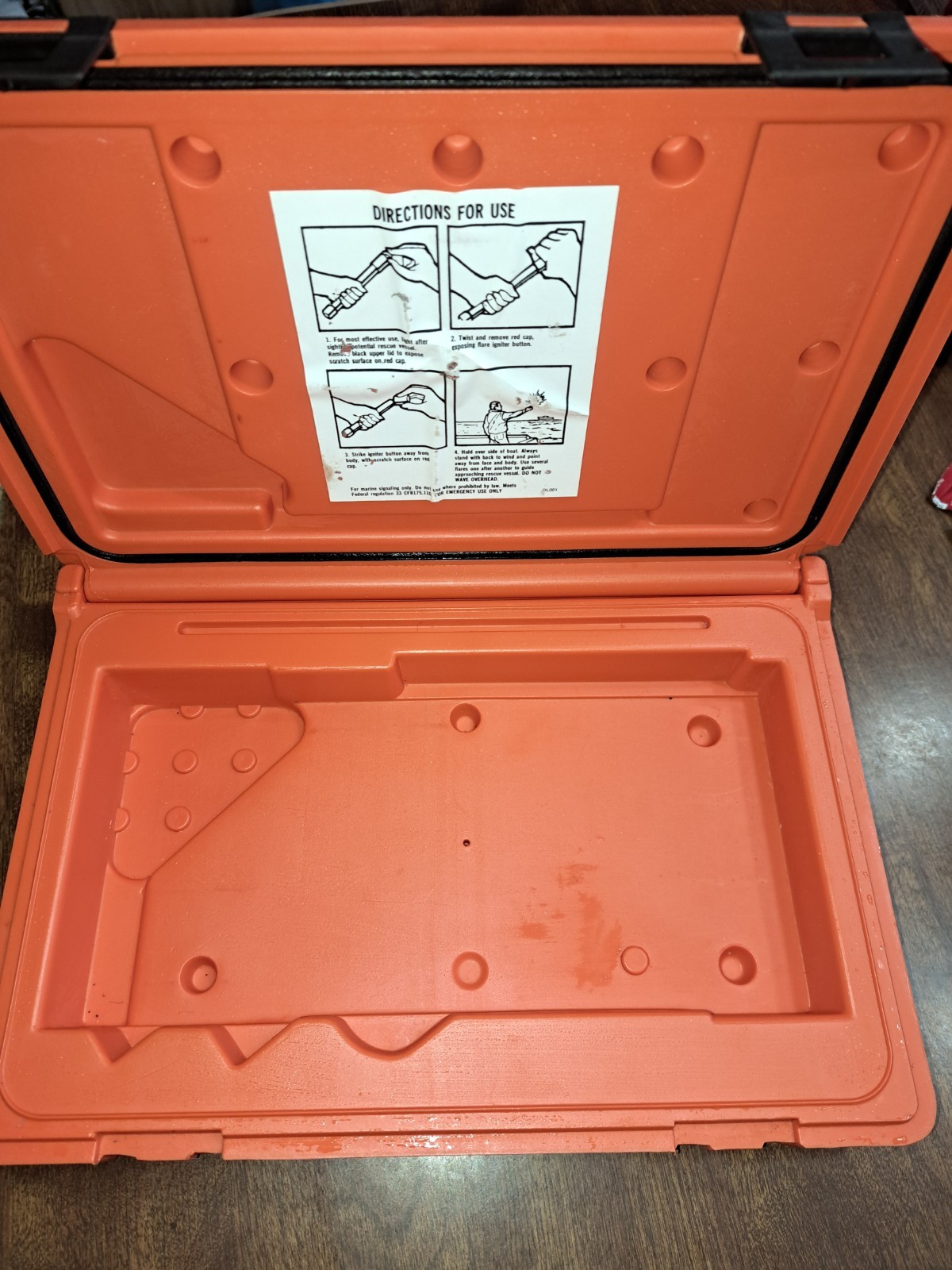 Vintage OLIN Emergency Marine Flare Signal Kit, Carrying Case ONLY! RARE!!
