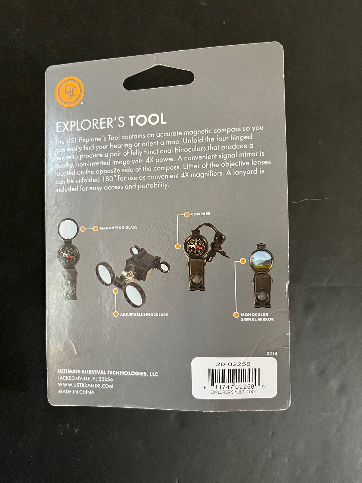 UST Explorer’s Tool Compass, Binoculars & Magnifying Multi-Tool With Lanyard