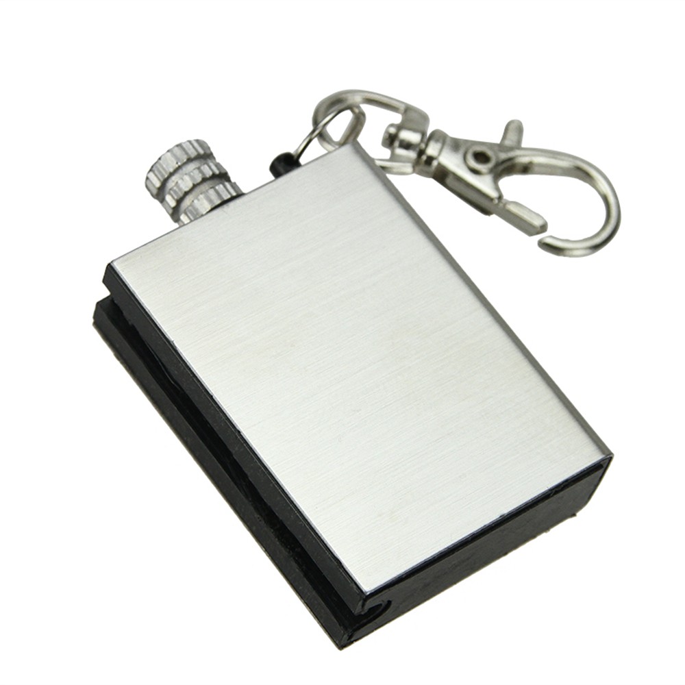 10Pcs Waterproof Fire Starter Metal Lighter Match Keychain Camping Survival Gear
