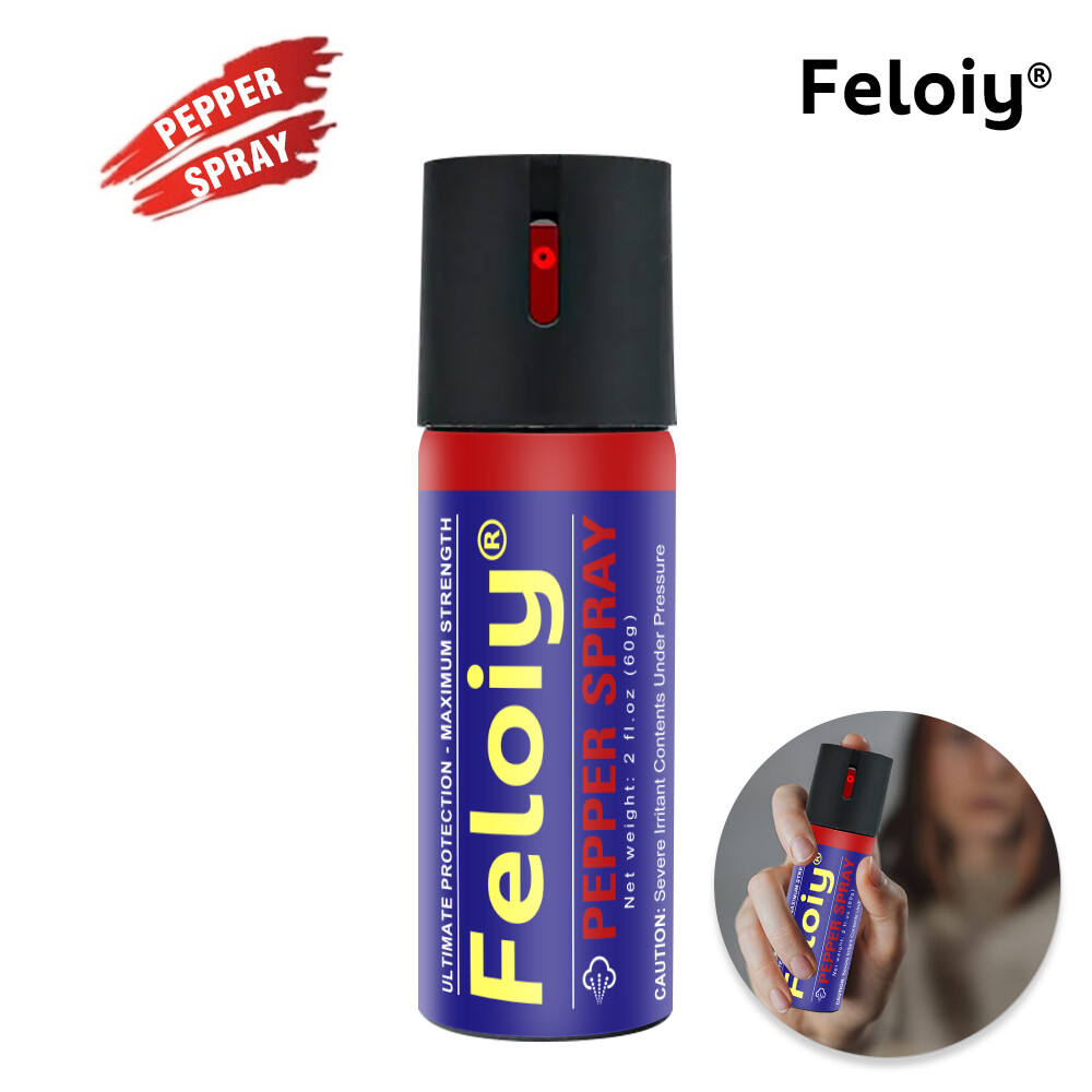 Feloiy pepper spray 2oz flip top self defense security protection