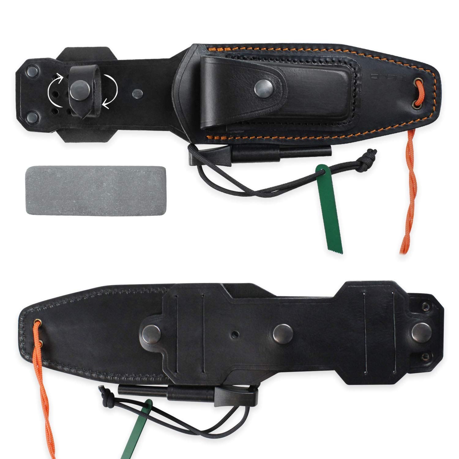 iFIELD Survival Knife Workout MOVA Satin Blade, Includes Sheath, Survival Kni…