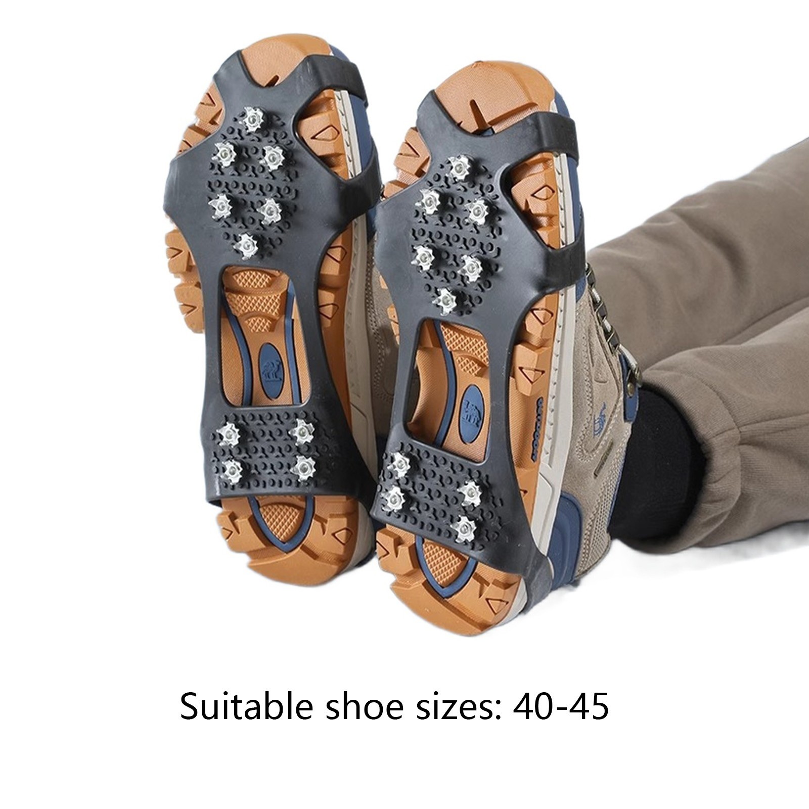For Snow and Ice Antislip Shoe Covers with Rubber and Steel Claws for Winter
