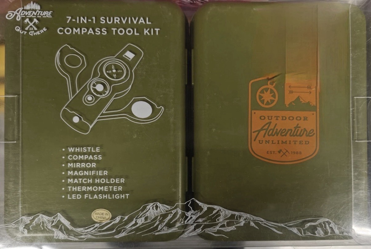 Adventure 7-IN-1 Outdoor Survival Kit NEW