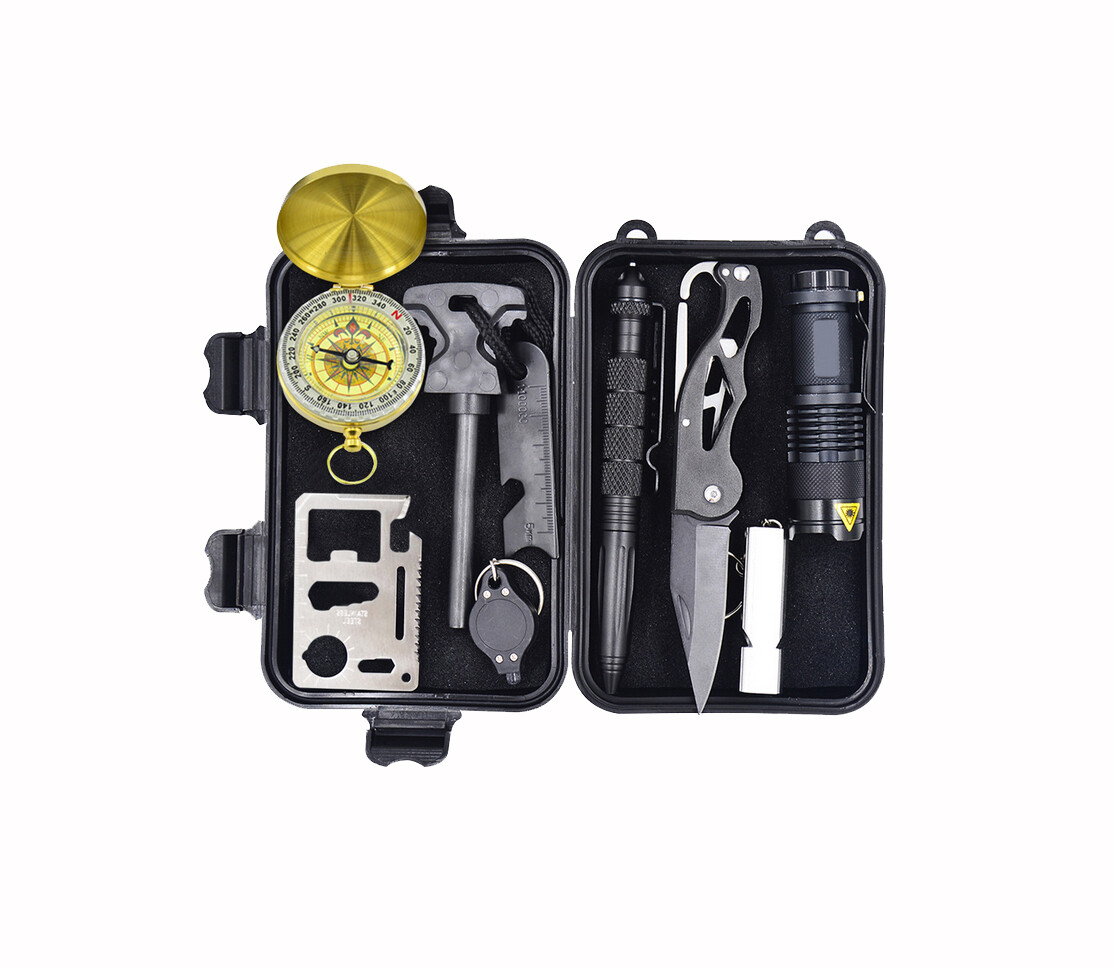 Emergency Survival Kits 11-in-1, Multi Survival Tools Outdoor Survival Gear
