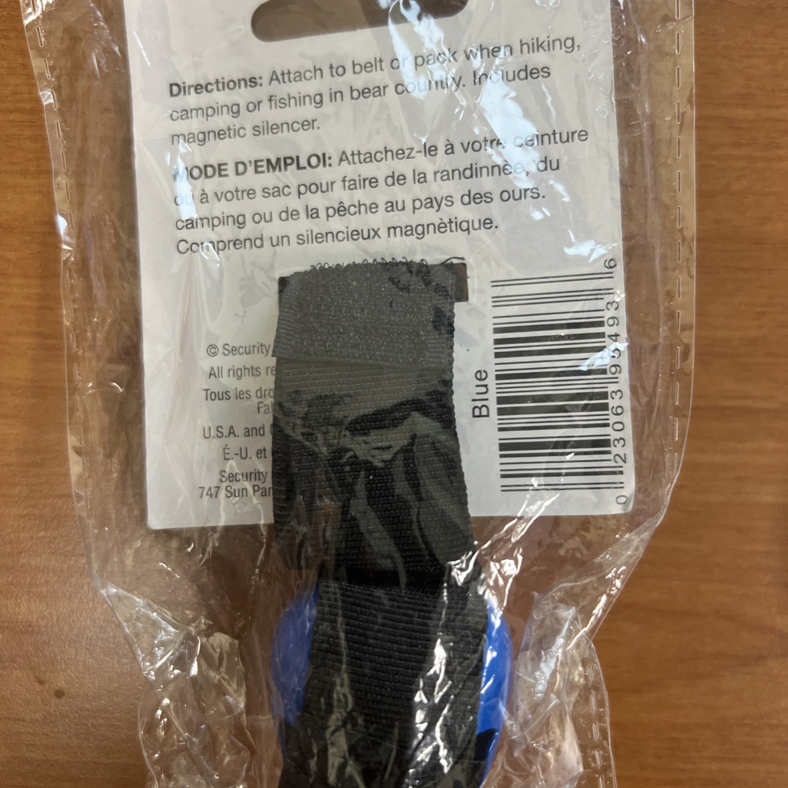 Lol of 3 Frontiersman Bear Repellent Bell With Magnetic Silencer Blue.
