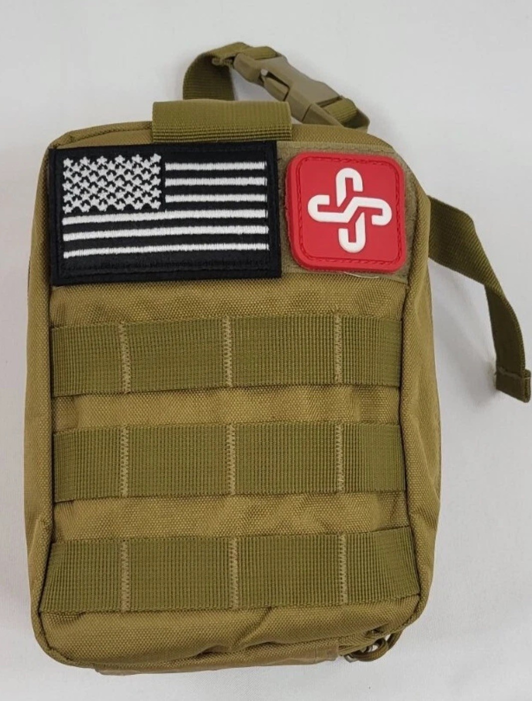 Emergency Survival Kit First Aid Bug out Military Prepper Brown 200 Piece Set
