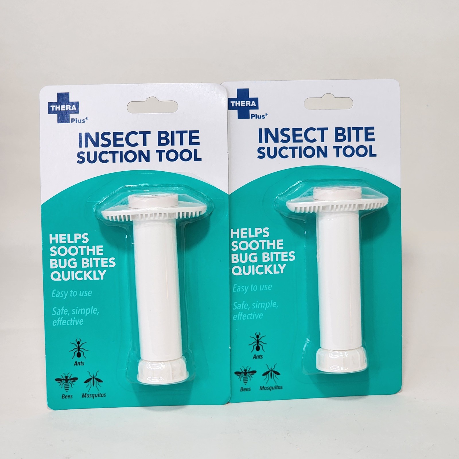 Insect Bite Suction Tool Remover for Insect Sting & Bug Bites Thera Plus 2-Pack