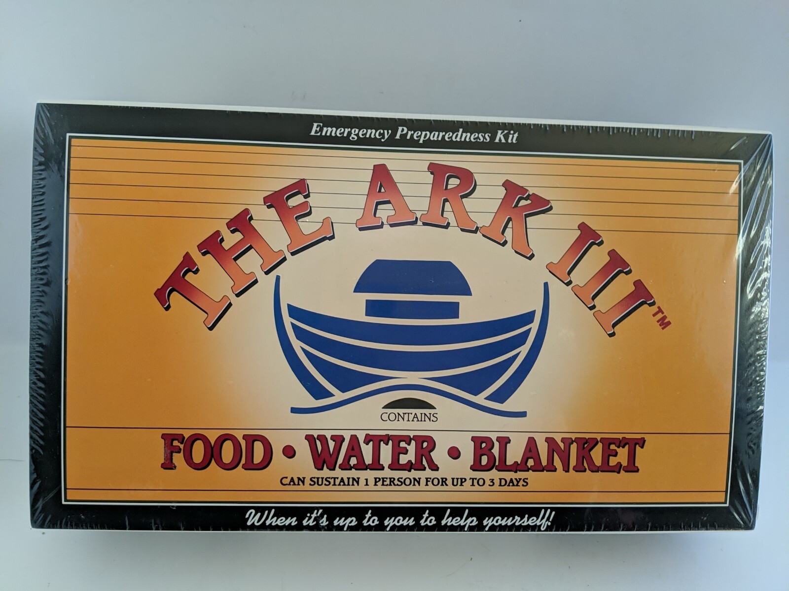 Emergency Preparedness The Ark III Food Water Survival Kit 1 Person 3 Day Sealed